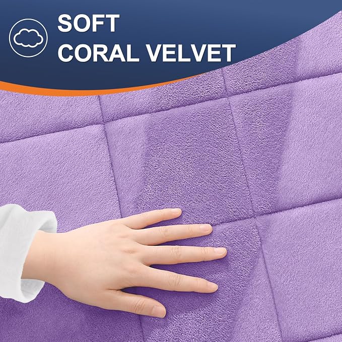OLANLY Memory Foam Bath Mat 30x20, Ultra Soft and Absorbent Bathroom Rugs | Lavender, Quick Dry, Machine Washable Shower Bath Rugs, Comfortable Bath Carpet for Bathroom Floor, Tub and Shower
