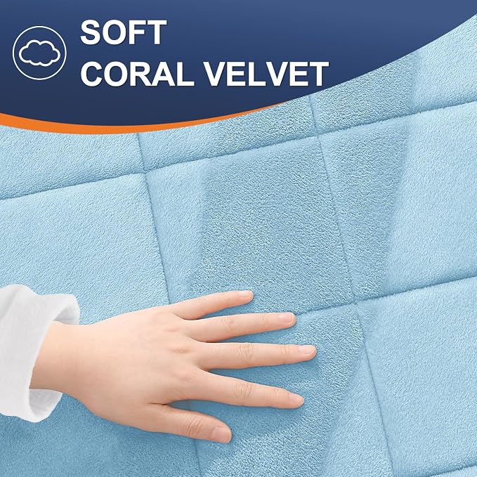 OLANLY Memory Foam Bath Mat 47x32, Ultra Soft and Absorbent Bathroom Rugs | Sky Blue, Quick Dry, Machine Washable Shower Bath Rugs, Comfortable Bath Carpet for Bathroom Floor, Tub and Shower