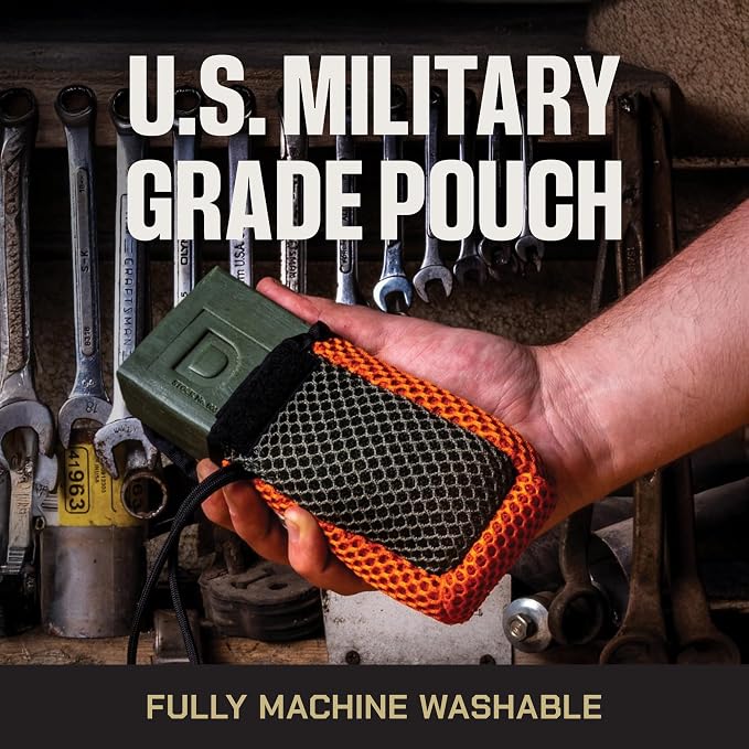 Duke Cannon Tactical Scrubber Soap Pouch, 2 Pack, Soap on a Rope | Dual-layer mesh soap pouch exfoliates, creates a rich lather, improves grip, and helps extend bar soap life.