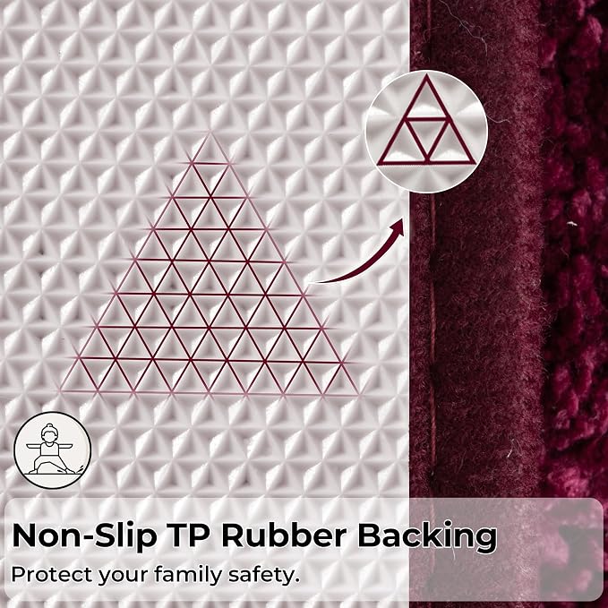 GRANNY SAYS Strawberry Red Bathroom Rug 24" x 36", Non-Slip Bath Mat | Ultra-soft, durable TPR backing for reliable grip, fast water absorption, machine washable for Vanity, Shower, Tub