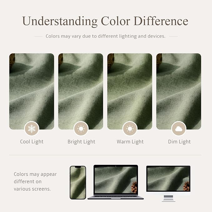 Jowels Sage Green Linen Fabric Shower Curtains for Bathroom, 72x84 | Extra Long Size, Green Linen Shower Curtains Set,Waterproof Washable Weighted Textile,Metal Hooks,Hotel Boho Farmhouse Decor