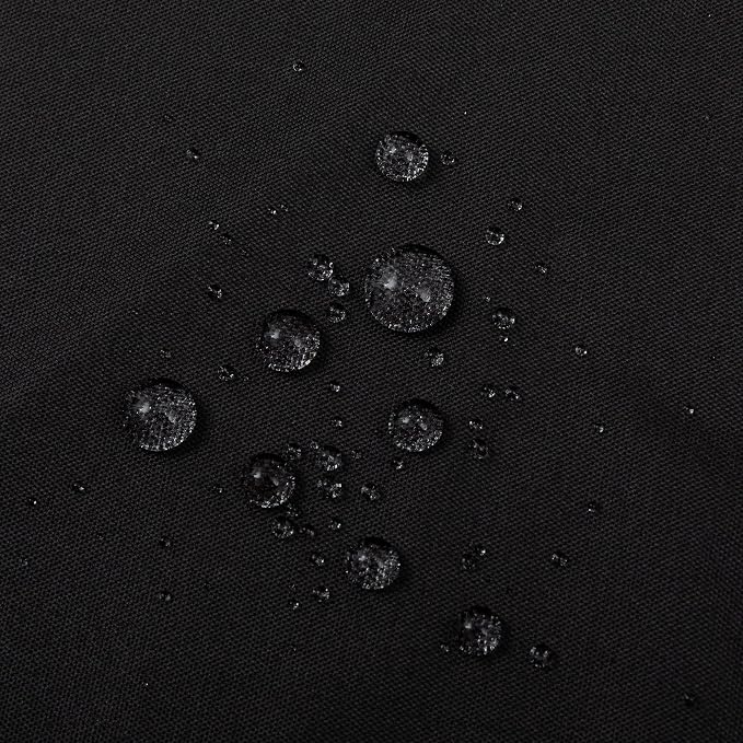 ALYVIA SPRING Waterproof Fabric Shower Curtain or Liner Black, 72x72 | 3 Magnets, Soft Cloth & Hotel Quality, Machine Washable, Light-Weight, Standard Size
