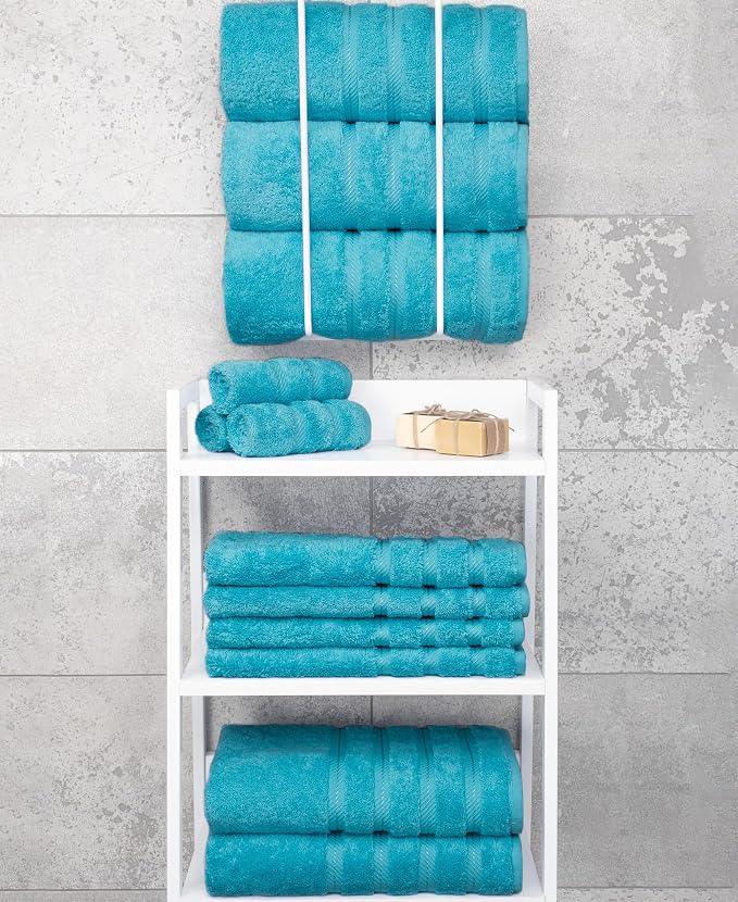 American Soft Linen 100% Cotton Luxury Turkish Towels, 4 PC Bath Towel Set | Soft Absorbent Quick Dry OEKO Tex Standard 100 Certificated Durable Machine Washable Premium Hotel Quality