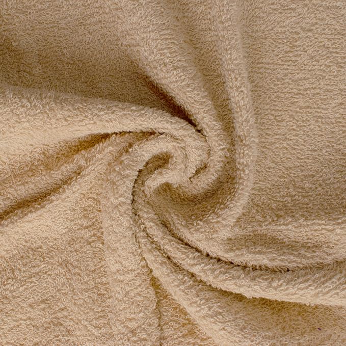 Basic Hand Towels 16x26 Inches – Pack of 12 – Beige Color – Soft and Absorbent Multipurpose Cotton Towels for Bathroom, Spa, Gym, Salon, Hotel, and Everyday Use