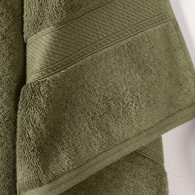 SUPERIOR Egyptian Cotton Plush & Absorbent, Bath Towel Set of 2, | Quick Dry, Soft Luxury Towel Set, Bath Essentials for Bathroom, Guest Bath, Spa, 2 Piece Bath, Madeline Towels