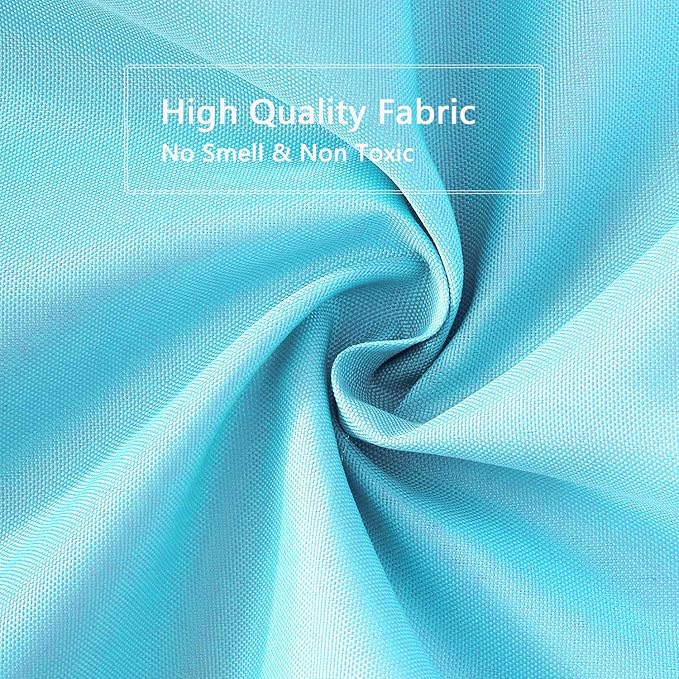 LLSCL Sapphire Blue Fabric Shower Curtain Liner with Magnets, Waterproof Hotel Quality, 72 x 72 Machine Washable