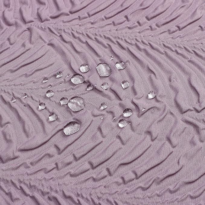 72x78 Long Shower Curtain, Lavender 3D Embossed Half Bath Curtain | Long Lavender Shower Curtain for Bathroom, 3D Embossed Textured Farmhouse Fabric Hotel Bathroom Decor, 72x78