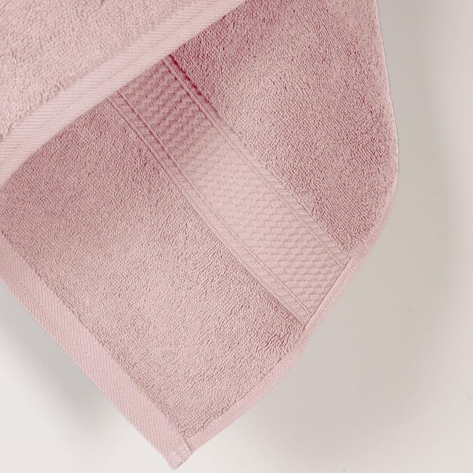 SUPERIOR Egyptian Cotton Plush & Absorbent, Bath Towel Set of 2, Tea Rose | Quick Dry, Soft Luxury Towel Set, Bath Essentials for Bathroom, Guest Bath, Spa, 2 Piece Bath, Madeline Towels