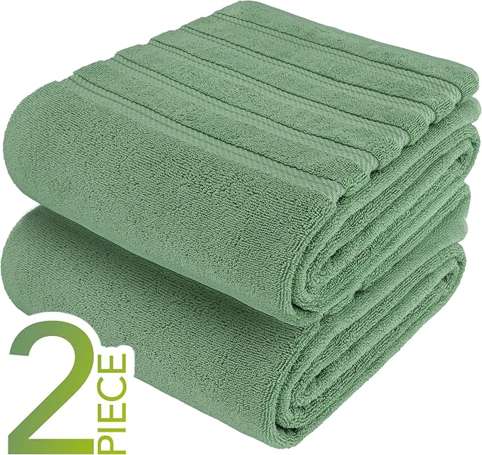 American Soft Linen 100% Cotton Luxury Turkish Towels, 2PC 35x70 Bath Sheet | Soft Absorbent Quick Dry OEKO Tex Standard 100 Certificated Durable Machine Washable Premium Hotel Quality