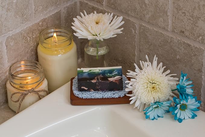 Aira Soap Saver - Dish & Holder Accessory - BPA Free Shower & Bath Holder - Drains Water, Circulates Air, Extends Life - Easy to Clean, Fits All Dish Sets - Lavender Butterfly