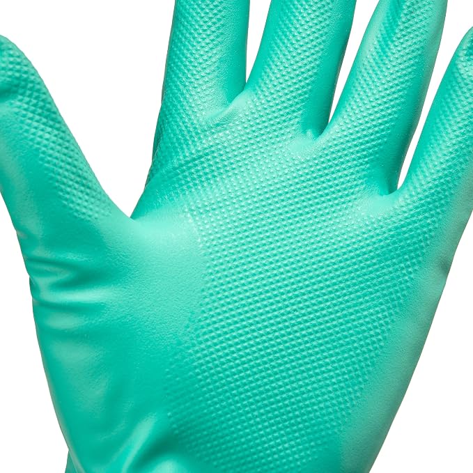 Best Nitrile Rubber Cleaning, Household, Dishwashing Gloves, Latex Free, Vinyl Free, Reusable not Disposable, Small S, (1 Pair)