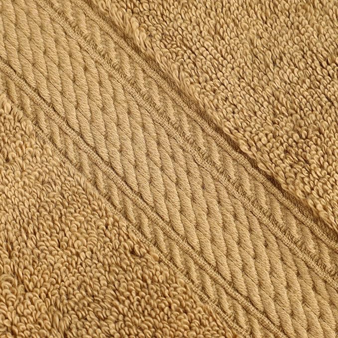 SUPERIOR Egyptian Cotton Pile Heavyweight Bath Sheet, 2 Piece Set, Toast | Highly Absorbent, Ultra Soft Luxury 800 GSM Towel Set for Bathroom, Shower, Hotel Essentials Oversize Plush Madeline Towels