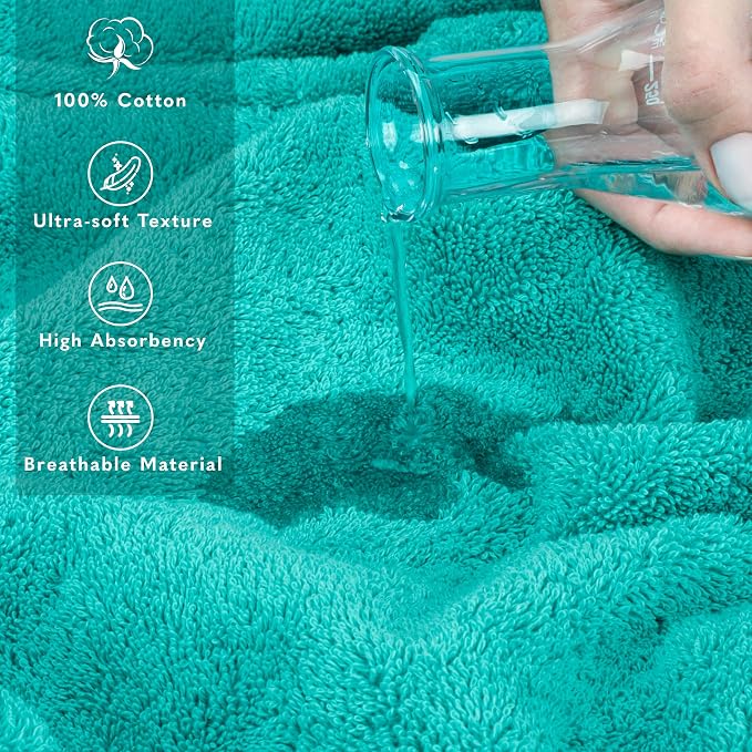 American Soft Linen 100% Cotton Luxury Turkish Towels, 40x80 XL Bath Sheet | Soft Absorbent Quick Dry OEKO Tex Standard 100 Certificated Durable Machine Washable Premium Hotel Quality