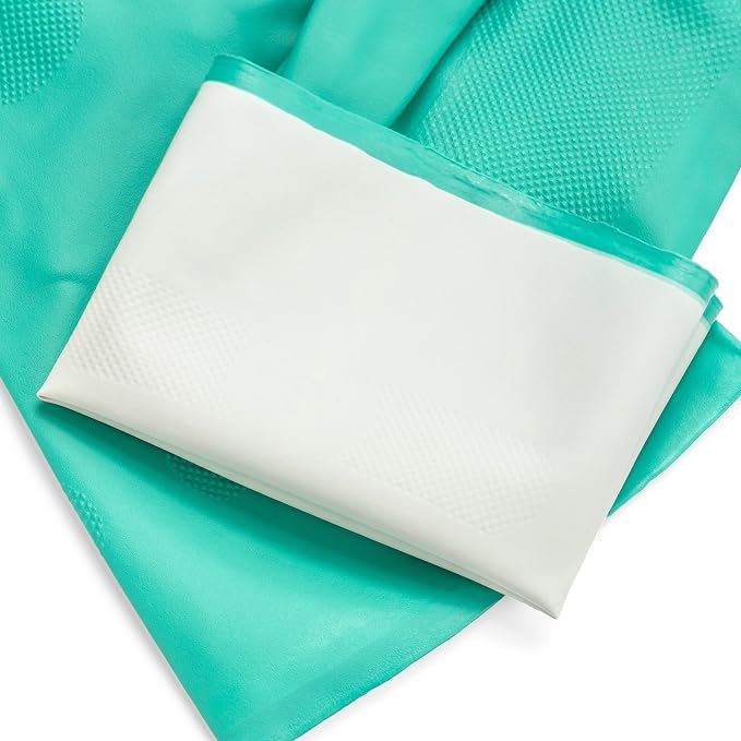 Best Nitrile Rubber Cleaning, Household, Dishwashing Gloves, Latex Free, Vinyl Free, Reusable not Disposable, Extra Small XS, (1 Pair)