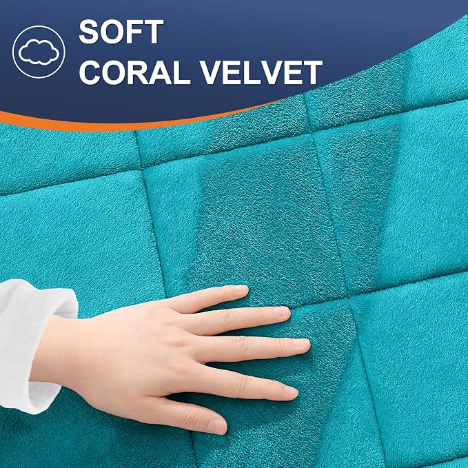 OLANLY Memory Foam Bath Mat 59x20, Ultra Soft and Absorbent Bathroom Rugs | Teal, Quick Dry, Machine Washable Shower Bath Rugs, Comfortable Bath Carpet for Bathroom Floor, Tub and Shower