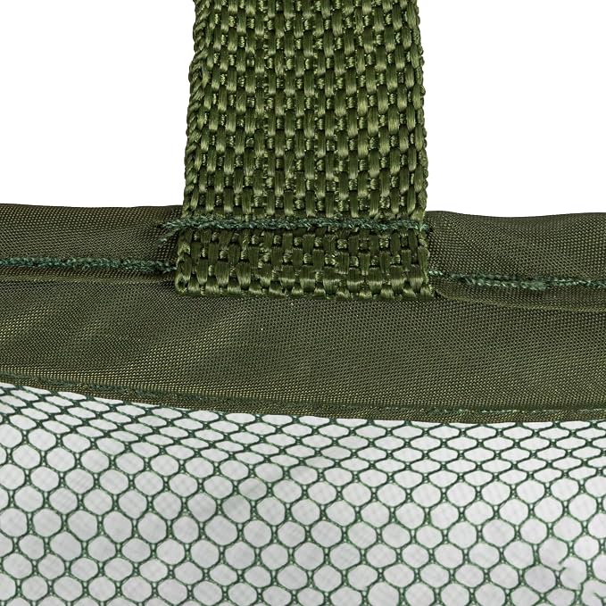 Household Essentials Pop-Up Mesh Laundry Hamper, Olive Green