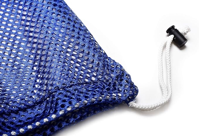 Mesh Equipment Bag - 32” x 36” and 24” x 36” - Adjustable, sliding drawstring cord closure. Perfect mesh bag for parent or coach, making it easy to transport and keeping your sporting gear organized.