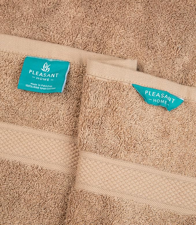 Pleasant Home Bath Towels Set of 6 (24” x 50”) 100% Cotton, Multicoloured | 515 GSM | Lightweight, Soft & Highly Absorbent Luxury Towels for Bathroom | for Gym, Pool & Spa